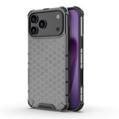 Husa compatibila cu IPhone 18 Pro Max cu protectie spate si margini anti-soc, Fumuriu – Model Fagure