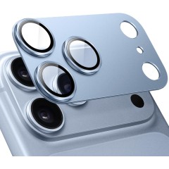 Folie Camera pentru IPhone 17 Pro Max, protectie metalica, Albastru Deschis