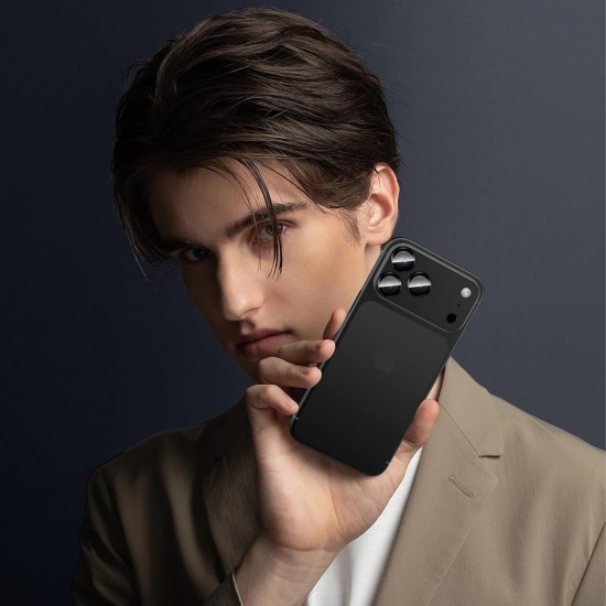 Folie Camera pentru IPhone 17 Pro Max, protectie metalica, Negru