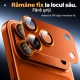 Folie Camera pentru IPhone 17 Pro Max, protectie metalica, Portocaliu