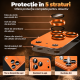 Folie Camera pentru IPhone 17 Pro Max, protectie metalica, Portocaliu