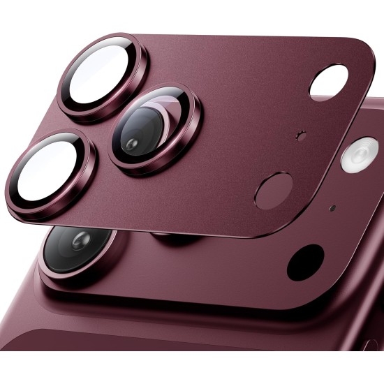 Folie Camera pentru IPhone 17 Pro, protectie metalica, Cherry