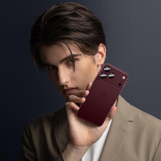 Folie Camera pentru IPhone 17 Pro, protectie metalica, Cherry