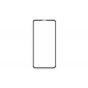 Folie de protectie din sticla 6D compatibila cu iPhone X Contur Negru