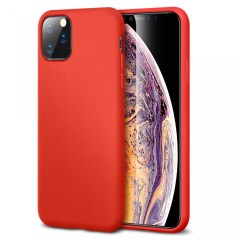 Husa silicon soft-touch compatibila cu Apple IPhone 11 Pro Max, Rosu Husa silicon soft-touch compatibila cu Apple IPhone 11 Pro Max, Rosu