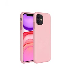 Husa silicon soft-touch compatibila cu Apple IPhone 11 Pro Max, Roz prafuit Husa silicon soft-touch compatibila cu Apple IPhone 11 Pro Max, Roz prafuit