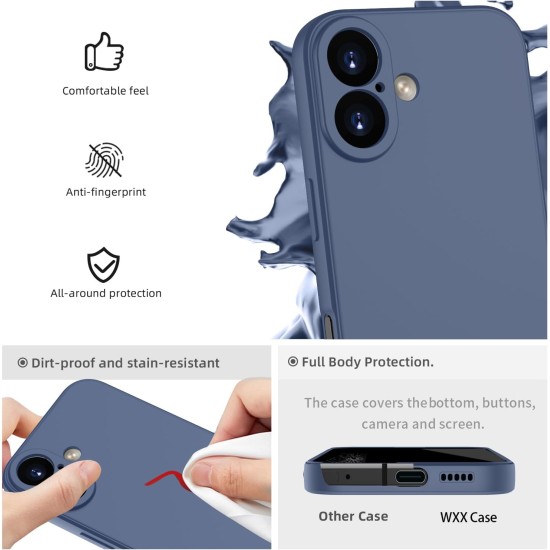 Husa Soft Touch, slim, ALC Mobile, anti soc, compatibila cu IPhone 17, Albastru Inchis Tpu Husa Soft Touch, slim, ALC Mobile, anti soc, compatibila cu IPhone 17, Albastru Inchis Tpu