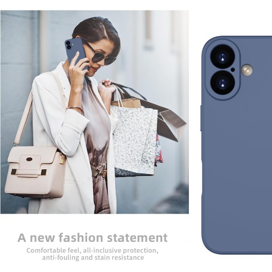 Husa Soft Touch, slim, ALC Mobile, anti soc, compatibila cu IPhone 17, Albastru Inchis Tpu Husa Soft Touch, slim, ALC Mobile, anti soc, compatibila cu IPhone 17, Albastru Inchis Tpu