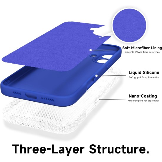 Husa Soft Touch, slim, ALC Mobile, anti soc, compatibila cu IPhone 17, Albastru Tpu Husa Soft Touch, slim, ALC Mobile, anti soc, compatibila cu IPhone 17, Albastru Tpu