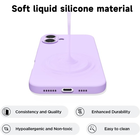 Husa Soft Touch, slim, ALC Mobile, anti soc, compatibila cu IPhone 17, Lila Tpu Husa Soft Touch, slim, ALC Mobile, anti soc, compatibila cu IPhone 17, Lila Tpu