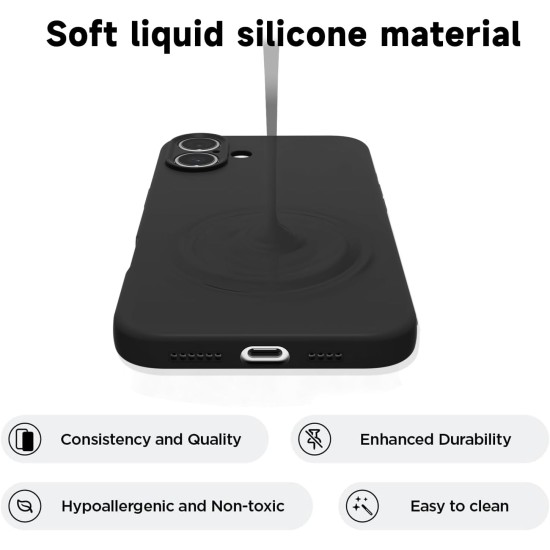 Husa Soft Touch, slim, ALC Mobile, anti soc, compatibila cu IPhone 17, Negru Tpu Husa Soft Touch, slim, ALC Mobile, anti soc, compatibila cu IPhone 17, Negru Tpu