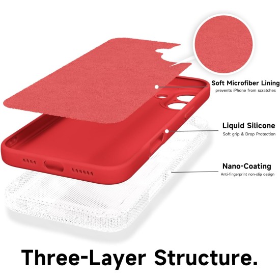 Husa Soft Touch, slim, ALC Mobile, anti soc, compatibila cu IPhone 17, Rosu Tpu Husa Soft Touch, slim, ALC Mobile, anti soc, compatibila cu IPhone 17, Rosu Tpu