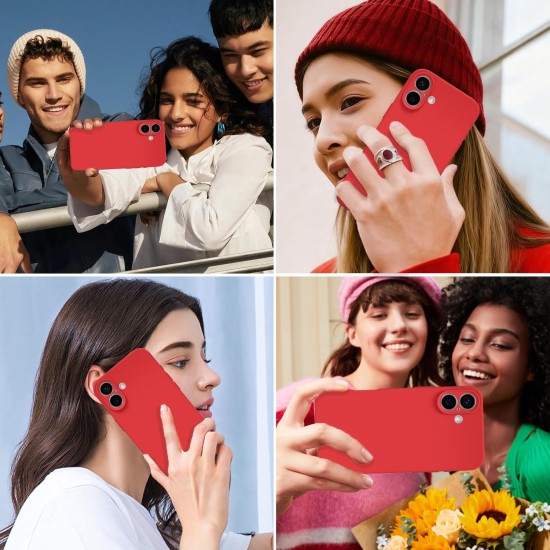 Husa Soft Touch, slim, ALC Mobile, anti soc, compatibila cu IPhone 17, Rosu Tpu Husa Soft Touch, slim, ALC Mobile, anti soc, compatibila cu IPhone 17, Rosu Tpu