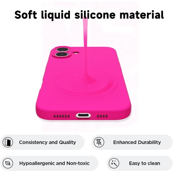 Husa Soft Touch, slim, ALC Mobile, anti soc, compatibila cu IPhone 17, Roz Aprins Tpu Husa Soft Touch, slim, ALC Mobile, anti soc, compatibila cu IPhone 17, Roz Aprins Tpu