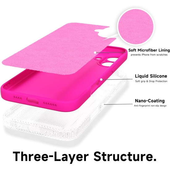 Husa Soft Touch, slim, ALC Mobile, anti soc, compatibila cu IPhone 17, Roz Aprins Tpu Husa Soft Touch, slim, ALC Mobile, anti soc, compatibila cu IPhone 17, Roz Aprins Tpu