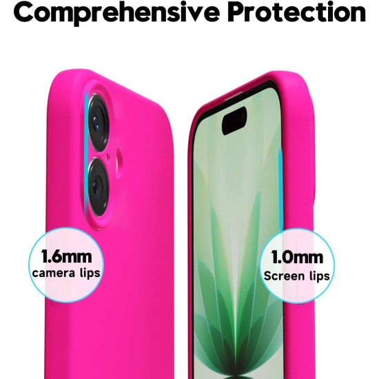 Husa Soft Touch, slim, ALC Mobile, anti soc, compatibila cu IPhone 17, Roz Aprins Tpu Husa Soft Touch, slim, ALC Mobile, anti soc, compatibila cu IPhone 17, Roz Aprins Tpu