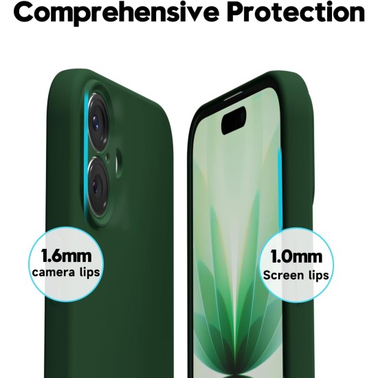 Husa Soft Touch, slim, ALC Mobile, anti soc, compatibila cu IPhone 17, Verde Inchis Tpu Husa Soft Touch, slim, ALC Mobile, anti soc, compatibila cu IPhone 17, Verde Inchis Tpu