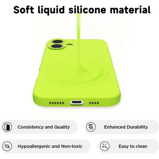 Husa Soft Touch, slim, ALC Mobile, anti soc, compatibila cu IPhone 17, Verde Neon Tpu Husa Soft Touch, slim, ALC Mobile, anti soc, compatibila cu IPhone 17, Verde Neon Tpu
