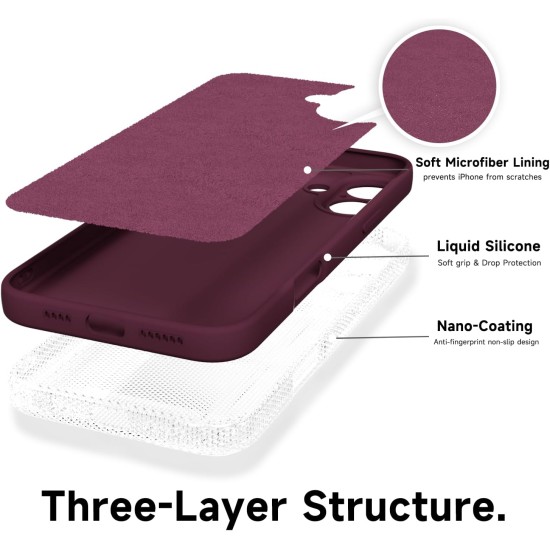 Husa Soft Touch, slim, ALC Mobile, anti soc, compatibila cu IPhone 17, Visiniu Tpu Husa Soft Touch, slim, ALC Mobile, anti soc, compatibila cu IPhone 17, Visiniu Tpu