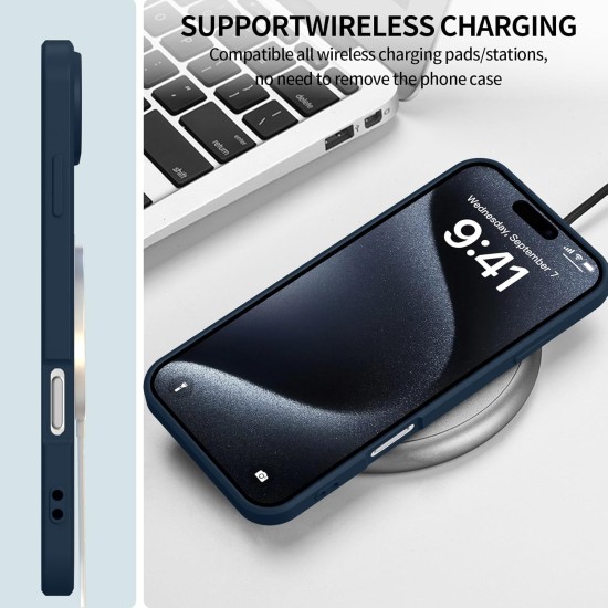 Husa Soft Touch, slim, ALC Mobile, anti soc, compatibila cu IPhone 17 Air, Albastru Inchis Tpu Husa Soft Touch, slim, ALC Mobile, anti soc, compatibila cu IPhone 17 Air, Albastru Inchis Tpu