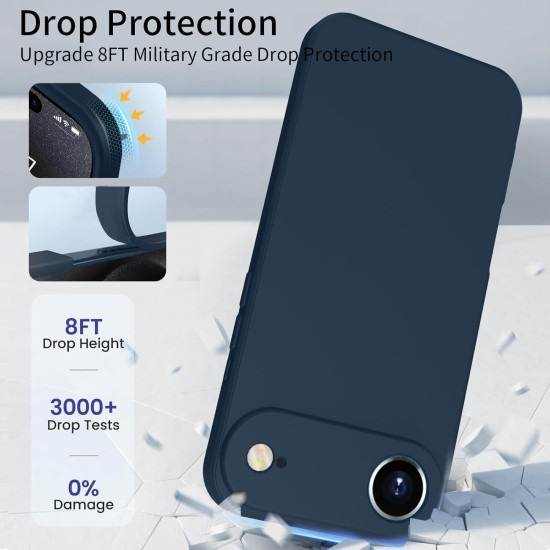 Husa Soft Touch, slim, ALC Mobile, anti soc, compatibila cu IPhone 17 Air, Albastru Inchis Tpu Husa Soft Touch, slim, ALC Mobile, anti soc, compatibila cu IPhone 17 Air, Albastru Inchis Tpu