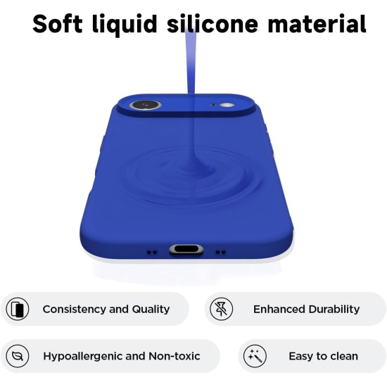 Husa Soft Touch, slim, ALC Mobile, anti soc, compatibila cu IPhone 17 Air, Albastru Tpu Husa Soft Touch, slim, ALC Mobile, anti soc, compatibila cu IPhone 17 Air, Albastru Tpu