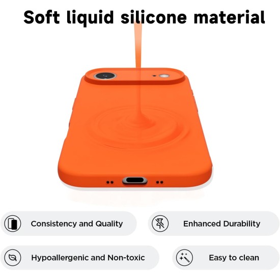 Husa Soft Touch, slim, ALC Mobile, anti soc, compatibila cu IPhone 17 Air, Portocaliu Tpu Husa Soft Touch, slim, ALC Mobile, anti soc, compatibila cu IPhone 17 Air, Portocaliu Tpu