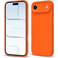 Husa Soft Touch, slim, ALC Mobile, anti soc, compatibila cu IPhone 17 Air, Portocaliu Tpu