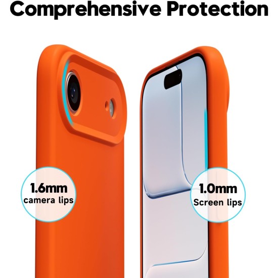 Husa Soft Touch, slim, ALC Mobile, anti soc, compatibila cu IPhone 17 Air, Portocaliu Tpu Husa Soft Touch, slim, ALC Mobile, anti soc, compatibila cu IPhone 17 Air, Portocaliu Tpu