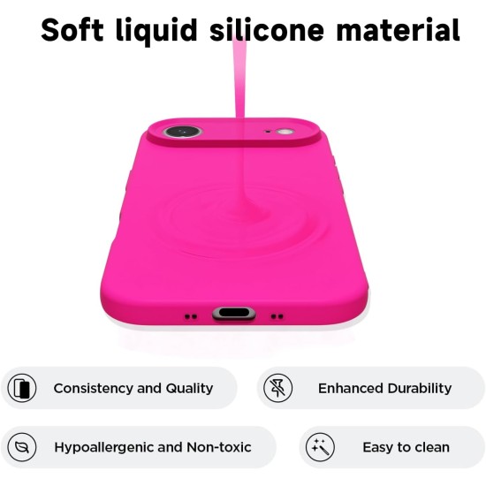 Husa Soft Touch, slim, ALC Mobile, anti soc, compatibila cu IPhone 17 Air, Roz Aprins Tpu Husa Soft Touch, slim, ALC Mobile, anti soc, compatibila cu IPhone 17 Air, Roz Aprins Tpu