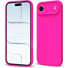 Husa Soft Touch, slim, ALC Mobile, anti soc, compatibila cu IPhone 17 Air, Roz Aprins Tpu