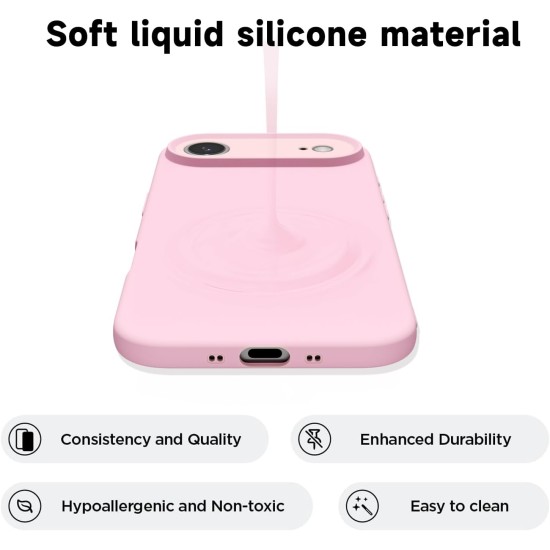 Husa Soft Touch, slim, ALC Mobile, anti soc, compatibila cu IPhone 17 Air, Roz Pal Tpu Husa Soft Touch, slim, ALC Mobile, anti soc, compatibila cu IPhone 17 Air, Roz Pal Tpu