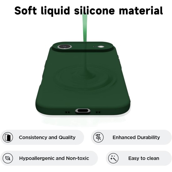 Husa Soft Touch, slim, ALC Mobile, anti soc, compatibila cu IPhone 17 Air, Verde Inchis Tpu Husa Soft Touch, slim, ALC Mobile, anti soc, compatibila cu IPhone 17 Air, Verde Inchis Tpu