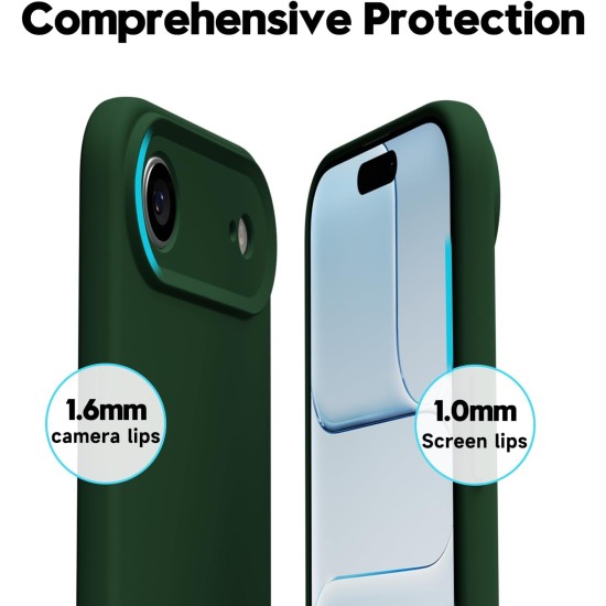 Husa Soft Touch, slim, ALC Mobile, anti soc, compatibila cu IPhone 17 Air, Verde Inchis Tpu Husa Soft Touch, slim, ALC Mobile, anti soc, compatibila cu IPhone 17 Air, Verde Inchis Tpu