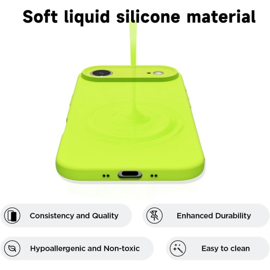Husa Soft Touch, slim, ALC Mobile, anti soc, compatibila cu IPhone 17 Air, Verde Neon Tpu Husa Soft Touch, slim, ALC Mobile, anti soc, compatibila cu IPhone 17 Air, Verde Neon Tpu