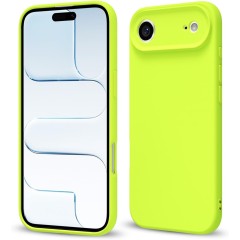 Husa Soft Touch, slim, ALC Mobile, anti soc, compatibila cu IPhone 17 Air, Verde Neon Tpu