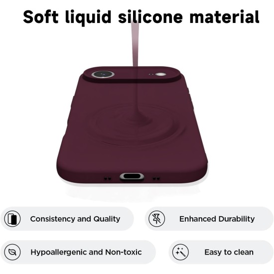 Husa Soft Touch, slim, ALC Mobile, anti soc, compatibila cu IPhone 17 Air, Visiniu Tpu Husa Soft Touch, slim, ALC Mobile, anti soc, compatibila cu IPhone 17 Air, Visiniu Tpu
