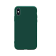 Husa silicon soft-touch compatibila cu Apple IPhone X / Xs, Dark Green