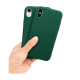 Husa silicon soft-touch compatibila cu Apple IPhone X / Xs, Dark Green