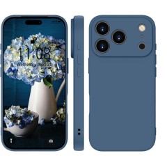 Husa Soft Touch, slim, ALC Mobile, anti soc, compatibila cu IPhone 17 Pro Max, Albastru Inchis Tpu