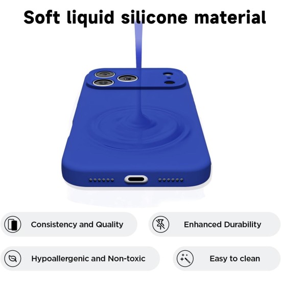 Husa Soft Touch, slim, ALC Mobile, anti soc, compatibila cu IPhone 17 Pro, Albastru Tpu Husa Soft Touch, slim, ALC Mobile, anti soc, compatibila cu IPhone 17 Pro, Albastru Tpu