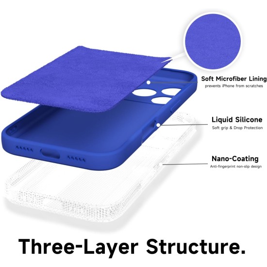 Husa Soft Touch, slim, ALC Mobile, anti soc, compatibila cu IPhone 17 Pro, Albastru Tpu Husa Soft Touch, slim, ALC Mobile, anti soc, compatibila cu IPhone 17 Pro, Albastru Tpu