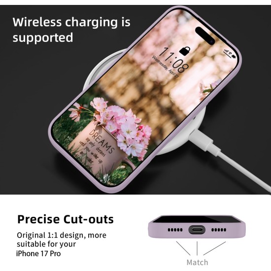 Husa Soft Touch, slim, ALC Mobile, anti soc, compatibila cu IPhone 17 Pro, Lila Tpu Husa Soft Touch, slim, ALC Mobile, anti soc, compatibila cu IPhone 17 Pro, Lila Tpu