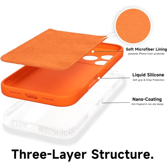 Husa Soft Touch, slim, ALC Mobile, anti soc, compatibila cu IPhone 17 Pro, Portocaliu Tpu Husa Soft Touch, slim, ALC Mobile, anti soc, compatibila cu IPhone 17 Pro, Portocaliu Tpu