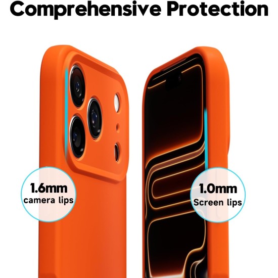 Husa Soft Touch, slim, ALC Mobile, anti soc, compatibila cu IPhone 17 Pro, Portocaliu Tpu Husa Soft Touch, slim, ALC Mobile, anti soc, compatibila cu IPhone 17 Pro, Portocaliu Tpu