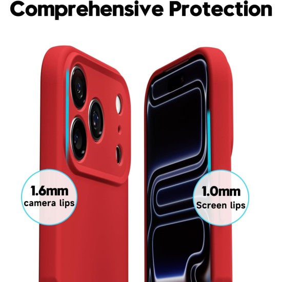 Husa Soft Touch, slim, ALC Mobile, anti soc, compatibila cu IPhone 17 Pro, Rosu Tpu Husa Soft Touch, slim, ALC Mobile, anti soc, compatibila cu IPhone 17 Pro, Rosu Tpu