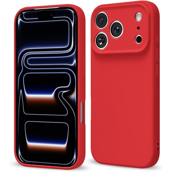 Husa Soft Touch, slim, ALC Mobile, anti soc, compatibila cu IPhone 17 Pro, Rosu Tpu Husa Soft Touch, slim, ALC Mobile, anti soc, compatibila cu IPhone 17 Pro, Rosu Tpu