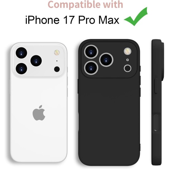 Husa Soft Touch, slim, ALC Mobile, anti soc, compatibila cu IPhone 17 Pro Max, Negru Tpu Husa Soft Touch, slim, ALC Mobile, anti soc, compatibila cu IPhone 17 Pro Max, Negru Tpu