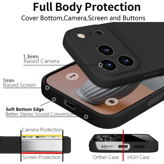Husa Soft Touch, slim, ALC Mobile, anti soc, compatibila cu IPhone 17 Pro, Negru Tpu Husa Soft Touch, slim, ALC Mobile, anti soc, compatibila cu IPhone 17 Pro, Negru Tpu