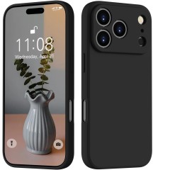 Husa Soft Touch, slim, ALC Mobile, anti soc, compatibila cu IPhone 17 Pro Max, Negru Tpu